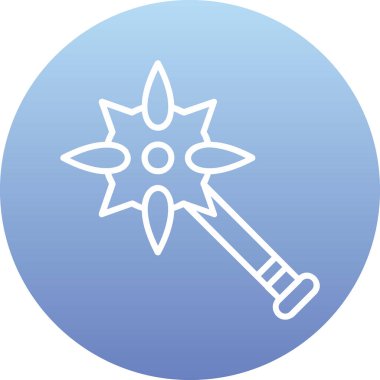 Topuz. Web simgesi basit illüstrasyon              