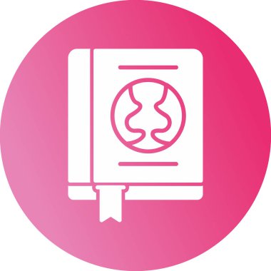 Ekonomi kitabı simgesi, vektör illüstrasyonu basit tasarım