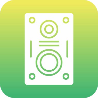 hoparlör basit vektör illüstrasyonu