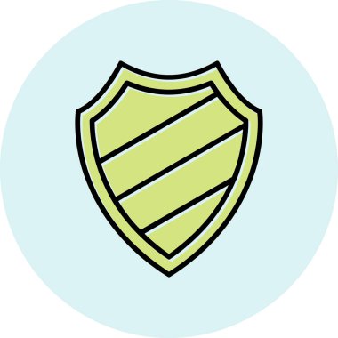 kalkan simgesi web basit illüstrasyon