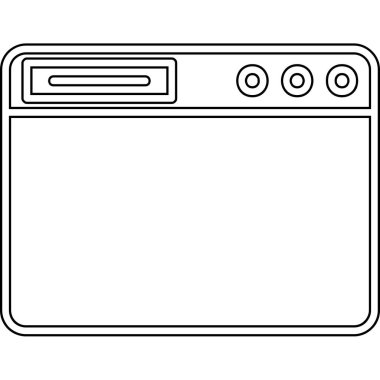 Tarayıcı. Web simgesi vektör illüstrasyonu