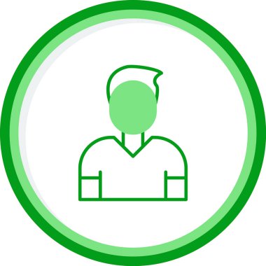 çalışan simgesi, vektör illüstrasyonu basit tasarım