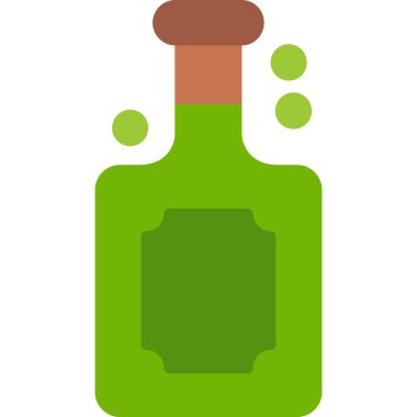 Zeytinyağı. Web simgesi basit illüstrasyon             