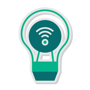 ampul simgesi, vektör illüstrasyonu 