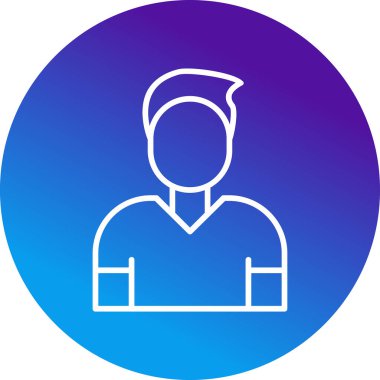 çalışan simgesi, vektör illüstrasyonu basit tasarım