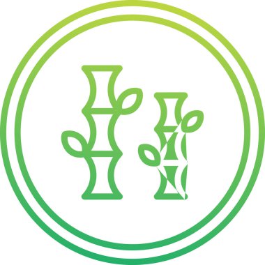 Bamboo icon, vector illustration simple design