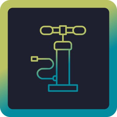 Hava pompası. Web simgesi basit illüstrasyon         