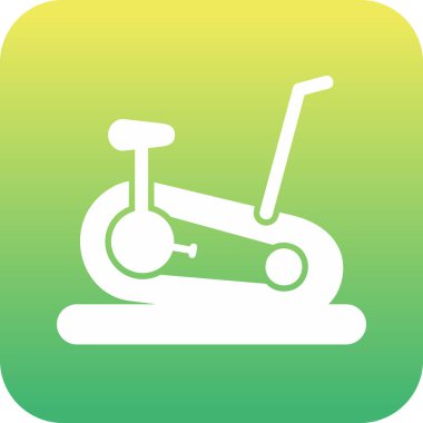 Sabit Bisiklet simge vektör çizim