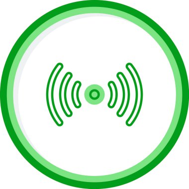 Kablosuz. Web simgesi basit illüstrasyon 