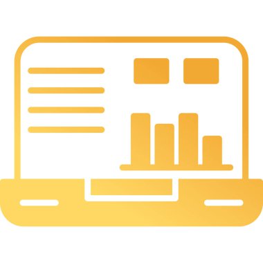 dizüstü bilgisayar simgesi, vektör illüstrasyonu basit tasarım