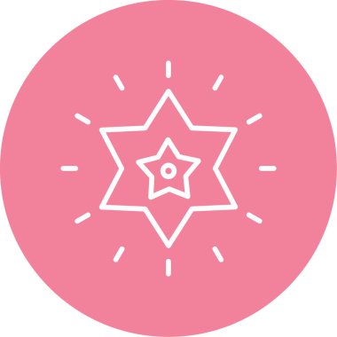 yıldız web simgesi basit illüstrasyon 