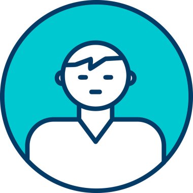 user icon, vector illustration simple design