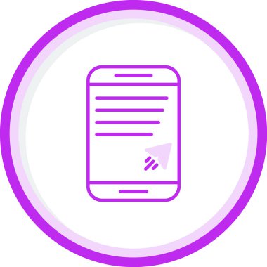 mobil ileti simgesi, vektör illüstrasyonu basit tasarım