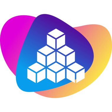 küp web simgesi basit tasarım 