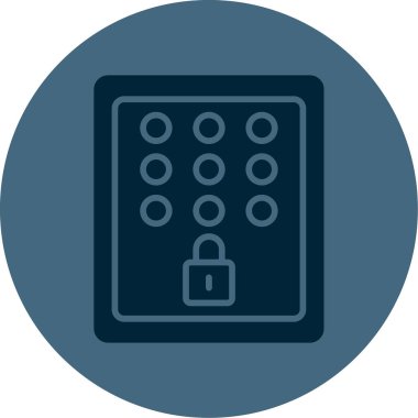 kilitlenmiş erişim simgesi, vektör illüstrasyonu 