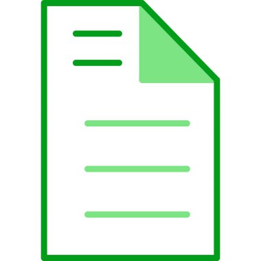 belge dosya simgesi vektör illüstrasyonu 