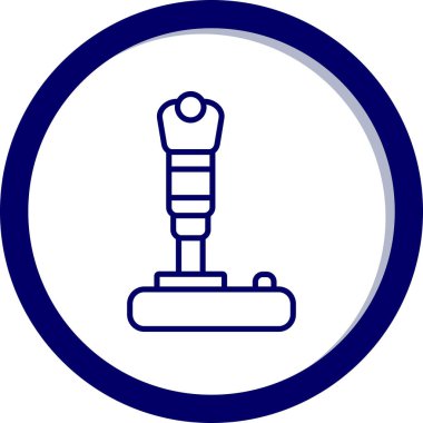 Modern joystick simgesinin vektör çizimi                             