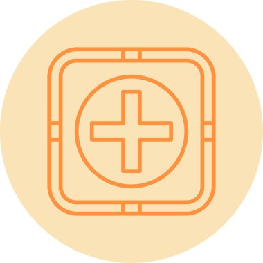 + işaretinin web basit illüstrasyonu