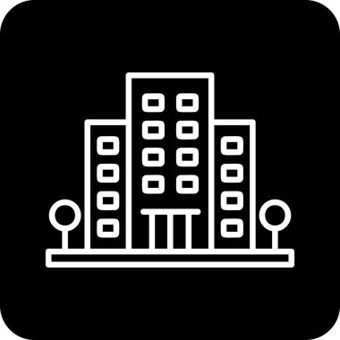 Office Building web icon, vector illustration