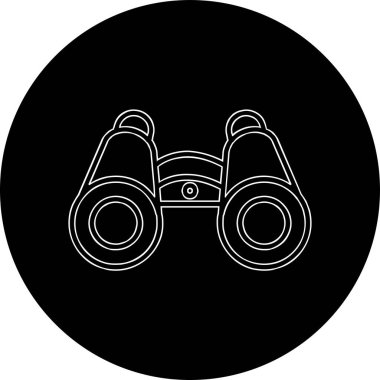 dürbün web simgesi, vektör çizim 