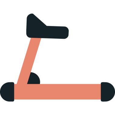 koşu bandı web simgesi, vektör çizim 