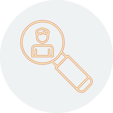 Asker Adayı Web simgesi vektör illüstrasyonu