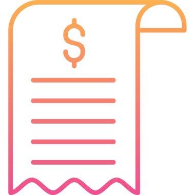 Bill simgesi, vektör illüstrasyonu basit tasarım