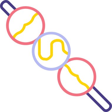 Dango web simgesi. Japon dango tatlıları vektör illüstrasyonu