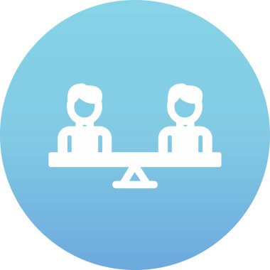 Modern Eşitlik simgesinin vektör illüstrasyonu                