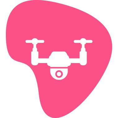 Drone simgesi vektör illüstrasyon tasarımı