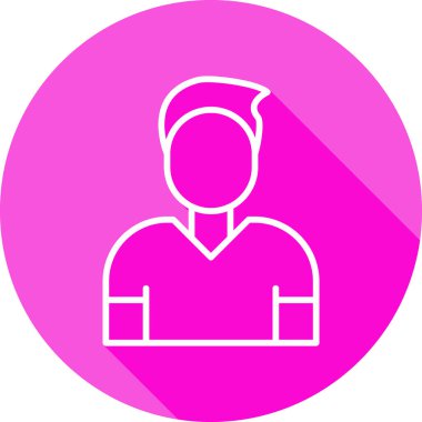 çalışan simgesi, vektör illüstrasyonu basit tasarım