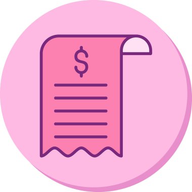 Bill simgesi, vektör illüstrasyonu basit tasarım