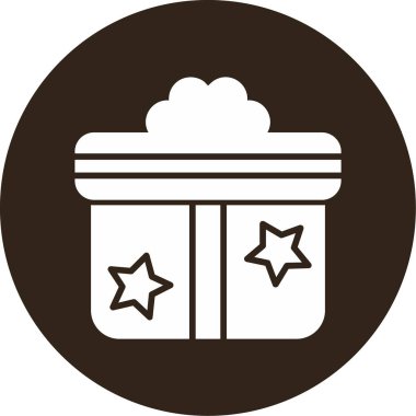 Hediye. Web simgesi basit illüstrasyon 