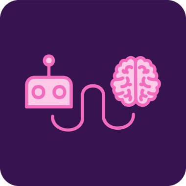 Beyin web simgesi vektör illüstrasyonunu yeniden başlat