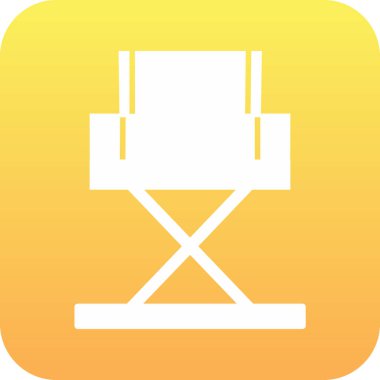 Yönetici Koltuğu simgesinin vektör illüstrasyonu           