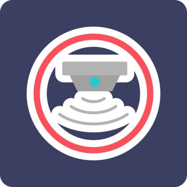 sensör simgesi, vektör illüstrasyonu basit tasarım