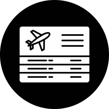 Seyahat ikonunun vektör illüstrasyonu. Ayrılışlar                   