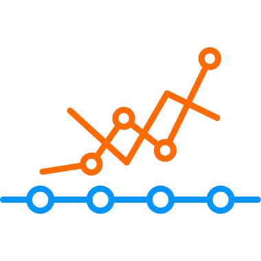 Analytics icon, vector illustration simple design