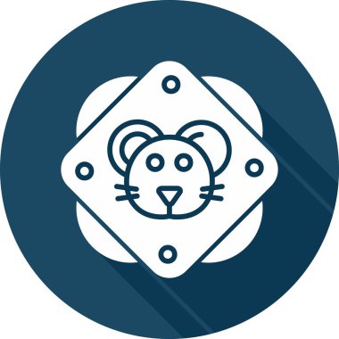 fare hayvan simgesi, vektör illüstrasyonu 