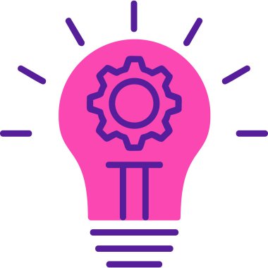 İnovasyon web simgesi basit illüstrasyon 