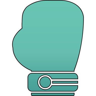 Boks eldiveni simge vektör çizim