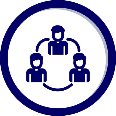 takım çalışması ikon vektör illüstrasyonu 