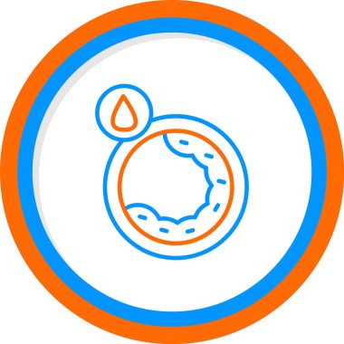 Kolesterol web simgesi vektör illüstrasyonu