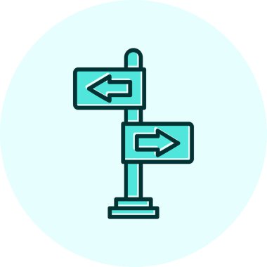 yönler web simgesi basit tasarım 