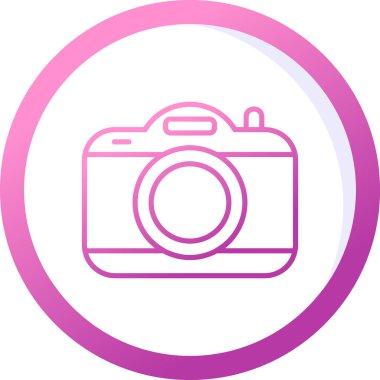 kamera simgesi, vektör illüstrasyonu basit tasarım