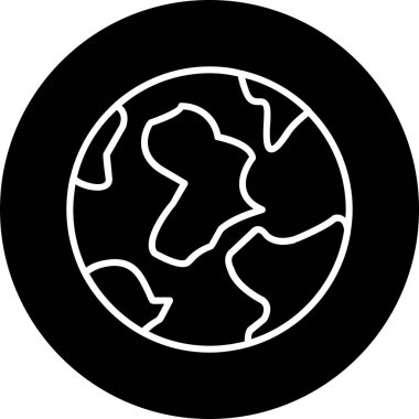 Toprak. Web simgesi vektör illüstrasyonu 