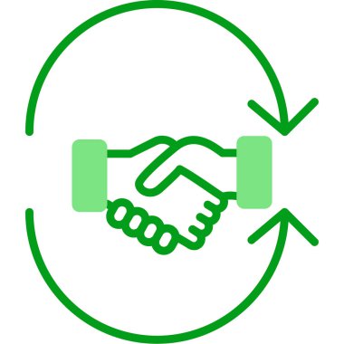 El sıkışma simgesi, vektör illüstrasyonu basit tasarım