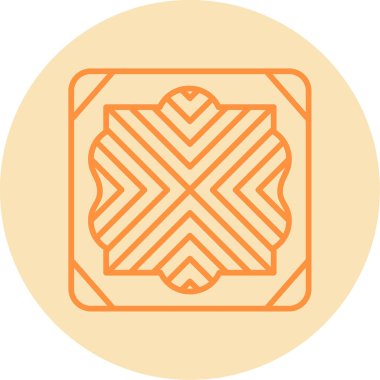 Döşeme. Web simgesi basit illüstrasyon