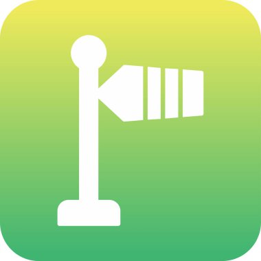 Modern Rüzgar İşareti simgesinin vektör illüstrasyonu                