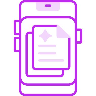 belge web simgesi basit resimleme 